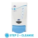 SCJ Professional Wall Mounted Soap Dispenser 1 L Manual, Blue White Plastic with BioCote Antibacterial Protection LGT1LDS