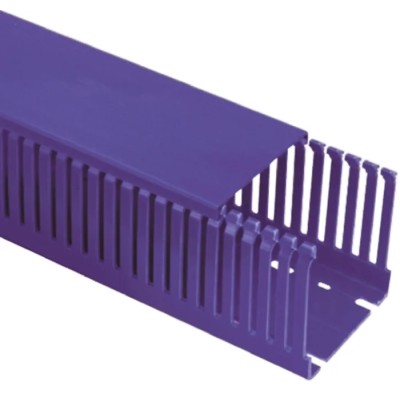 Betaduct Blue Open Slot Cable Trunking, Width 37.5mm, Depth 75mm, Length 2m, Noryl Material, Model 20476034