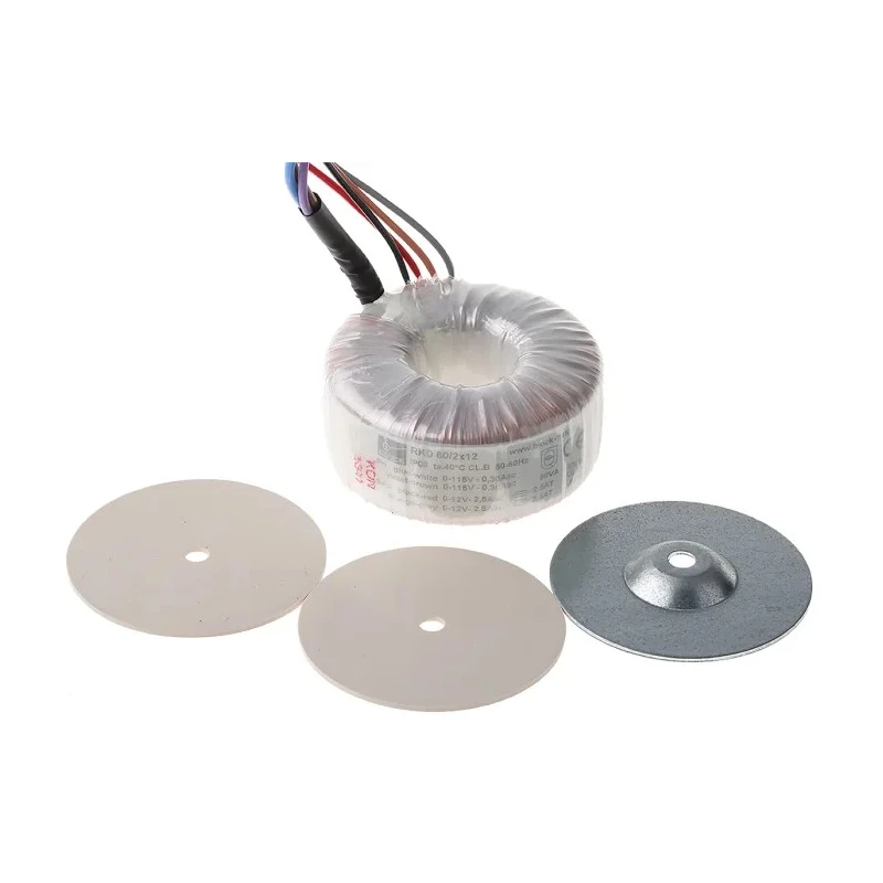 Block 230 V ac 2 x 12 V ac Toroidal Transformer 2 Output 60 VA RKD 60/2x12