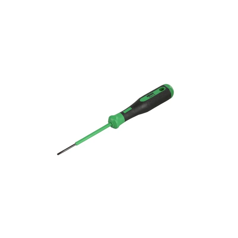 WAGO Slotted Standard Screwdriver, Tip Size 2.5 x 0.4 mm, 175 mm Length, 26 g Weight 210-719