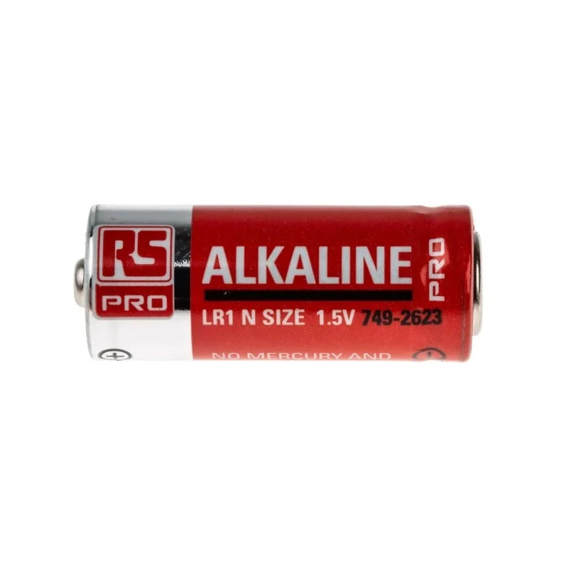 RS PRO Alkaline 1.5 V LR1 Battery, 900 mAh, 12 mm 749-2623