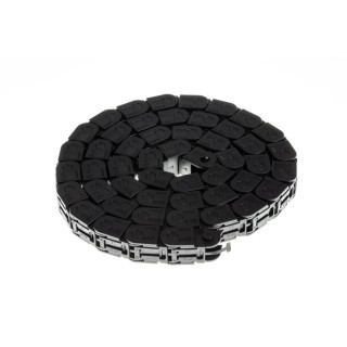 Igus Cable Trunking Black 16.5mm Width x 15mm Depth x 1m Length, 18mm Minimum Bend Radius, Igumid GLW Material 07.10.018.0