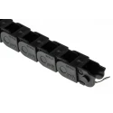 Igus Cable Trunking Black 16.5mm Width x 15mm Depth x 1m Length, 18mm Minimum Bend Radius, Igumid GLW Material 07.10.018.0