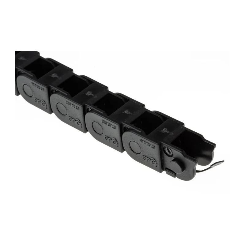 Igus Cable Trunking Black 16.5mm Width x 15mm Depth x 1m Length, 18mm Minimum Bend Radius, Igumid GLW Material 07.10.018.0