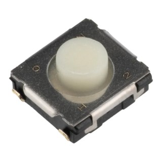 Panasonic White Tactile Switch Push Plate 3.1 mm SPST 20mA 15 V DC Surface EVQQ2F03W