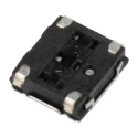 Panasonic White Tactile Switch Push Plate 3.1 mm SPST 20mA 15 V DC Surface EVQQ2F03W