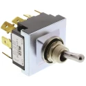 TE Connectivity Toggle Switch Panel Mount On-On 4PDT, Tab Terminal, 30 V dc, 250 V ac A4TN15W04
