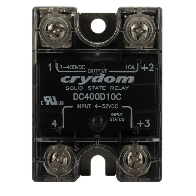 Crydom PowerPlus DC Series Solid State Relay, 10 A Load Current, 300 V DC Load Voltage, Panel Mount, 32V DC Control DC400D10C