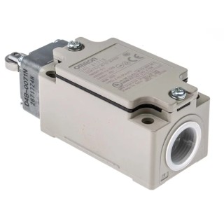 Omron D4B-N Series Roller Plunger Interlock Switch Metal Housing IP67, 1 NO/1 NC, 4A 