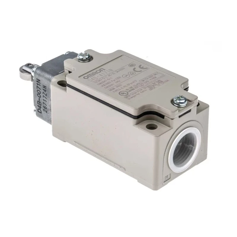 Omron D4B-N Series Roller Plunger Interlock Switch Metal Housing IP67, 1 NO/1 NC, 4A 