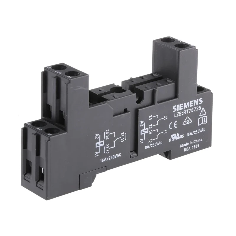 Siemens LZS Snap-On DIN Rail Relay Socket LZS:RT78725