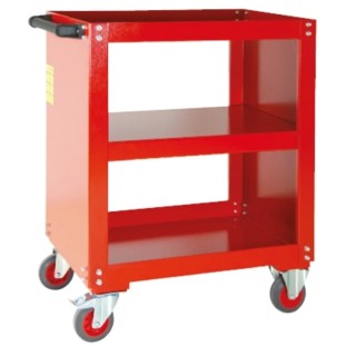 RS PRO Steel Cart with 2 Fixed and 2 Swivel Wheels 760 x 450 mm 125 mm Wheel Diameter 753-1592