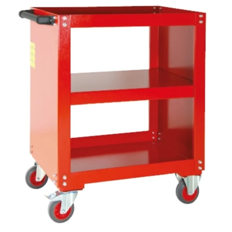 RS PRO Steel Cart with 2 Fixed and 2 Swivel Wheels 760 x 450 mm 125 mm Wheel Diameter 753-1592