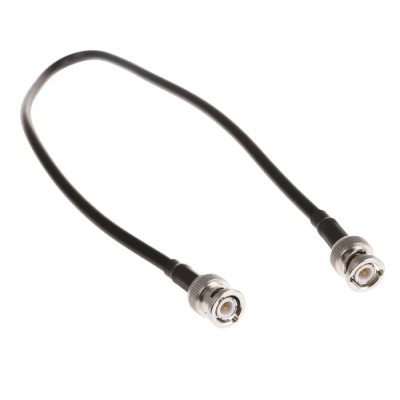 Atem BNC Series RG223 50 Ω Coaxial Cable, 500 mm Length, 1500 V, Black, Terminated 
