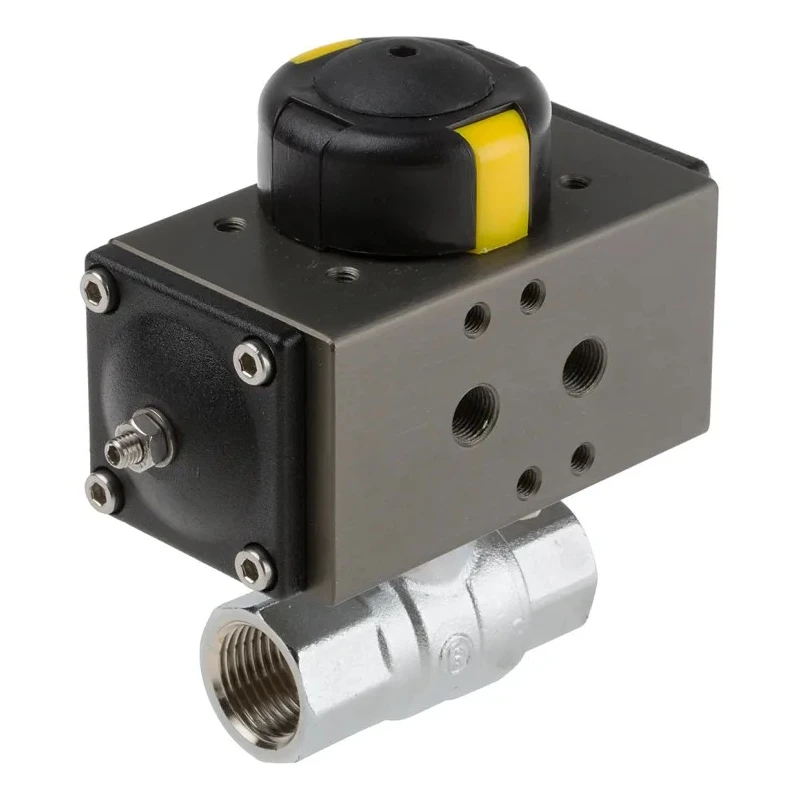 RS PRO Ball Type Pneumatic Actuated Valve 40 bar BSP Female 1/2 in 760-5576