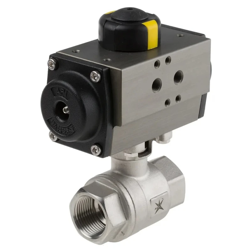 RS PRO Ball Type Pneumatic Actuated Valve 1 in BSP Female Threaded Connection 1000 psi 760-5633