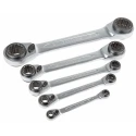 Bahco 5-Piece Ratchet Spanner Set 8 x 9 to 34 x 36 mm S4RM/5T