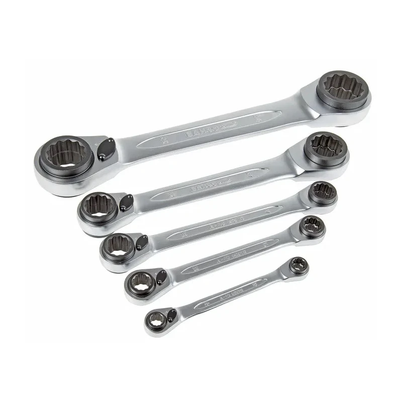 Bahco 5-Piece Ratchet Spanner Set 8 x 9 to 34 x 36 mm S4RM/5T