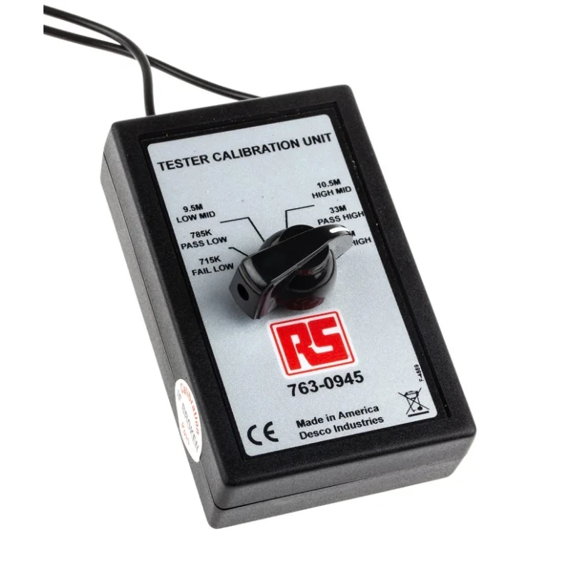 RS PRO Wrist & Foot ESD Tester, Wrist & Foot Test Point, 9V Battery, 715kΩ Max Resistance, 37mΩ Min Resistance 763-0945