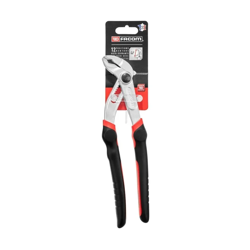 Facom 1-Piece Water Pump Plier 245mm Overall Length, 48mm Jaw Chrome Vanadium Steel Bi-Material Handle 181A.25CPEPB