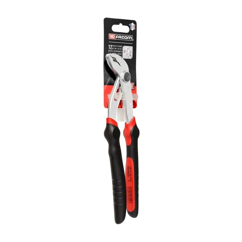 Facom 1-Piece Water Pump Plier 245mm Overall Length, 48mm Jaw Chrome Vanadium Steel Bi-Material Handle 181A.25CPEPB