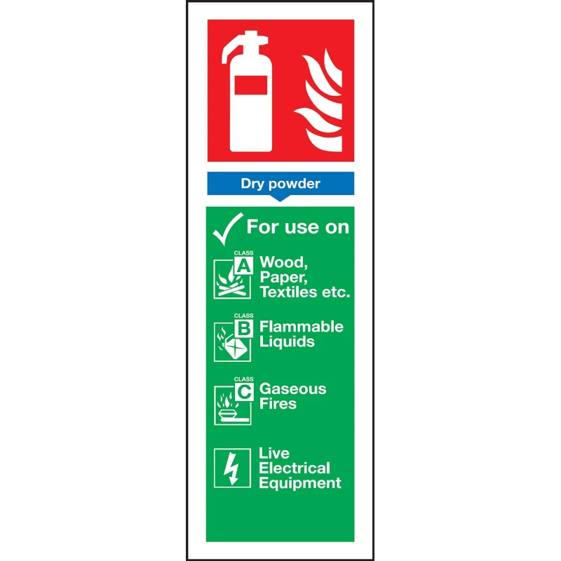 RS PRO Plastic Fire Safety Sign with English Text Self-Adhesive 280mm x 90mm 763-1831