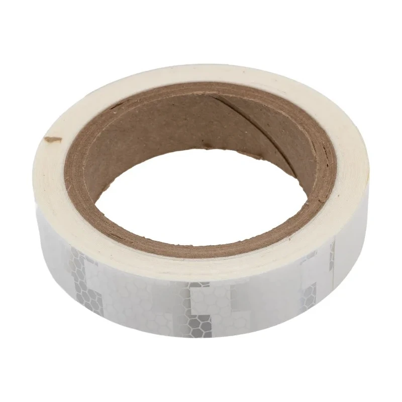 RS PRO White Reflective Tape 25mm Width x 9m Length Vinyl Backing Rubber Adhesive 763-2042