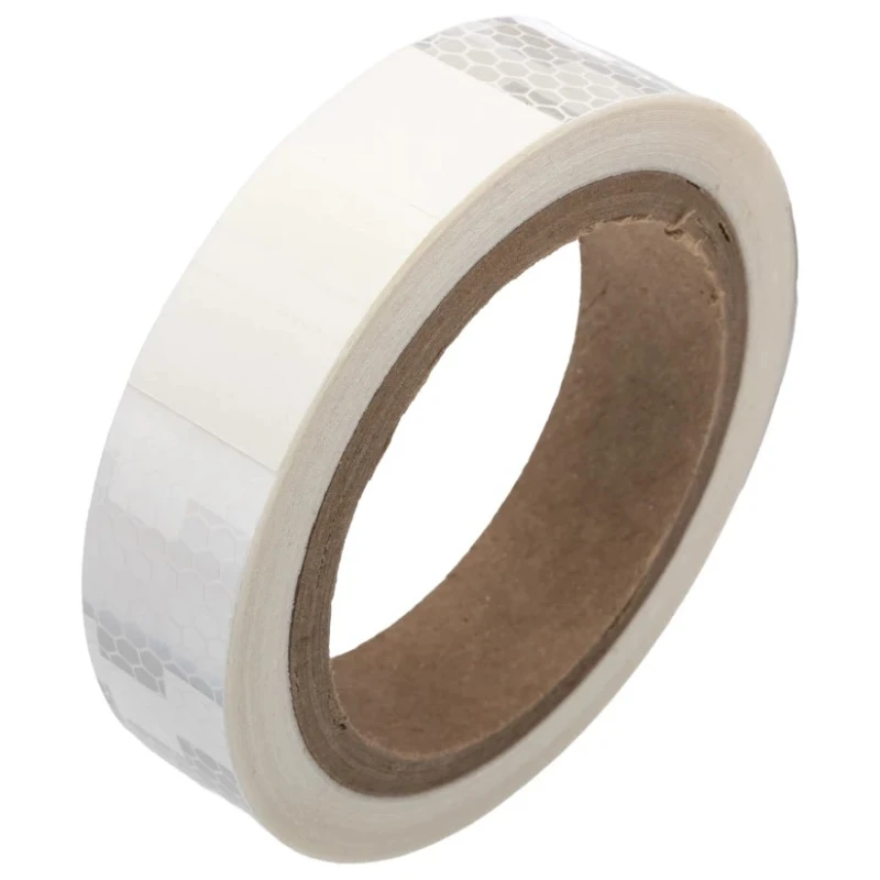 RS PRO White Reflective Tape 25mm Width x 9m Length Vinyl Backing Rubber Adhesive 763-2042