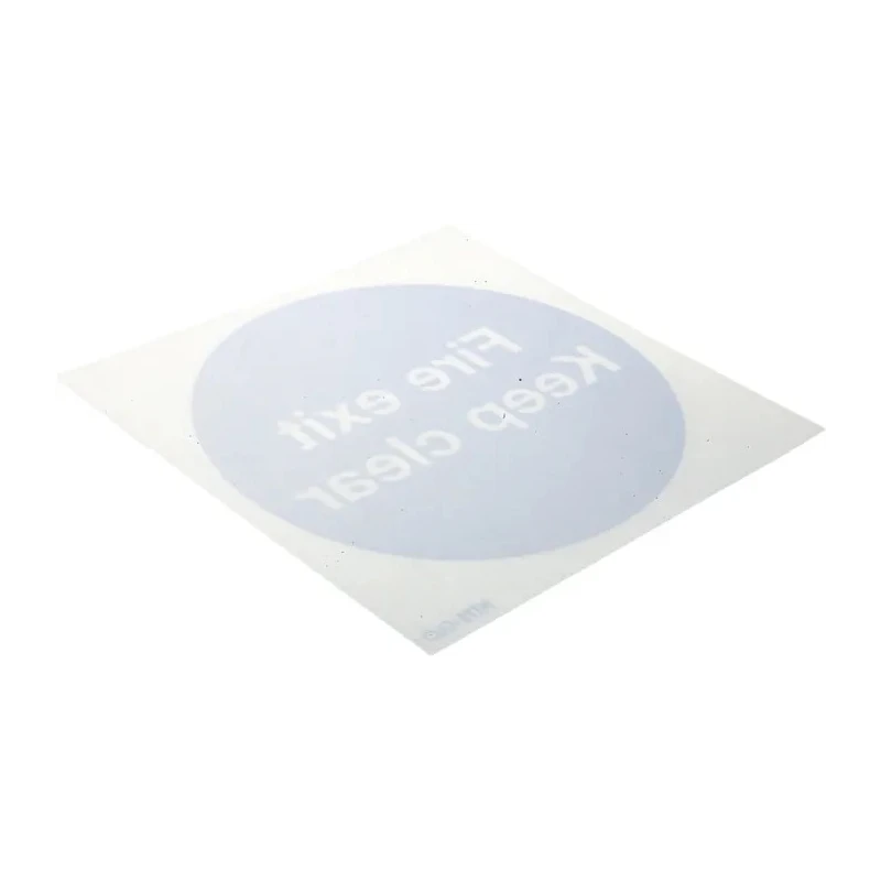 RS PRO Vinyl Fire Safety Sign With English Text Fire Exit Keep Clear Self-Adhesive 763-1945