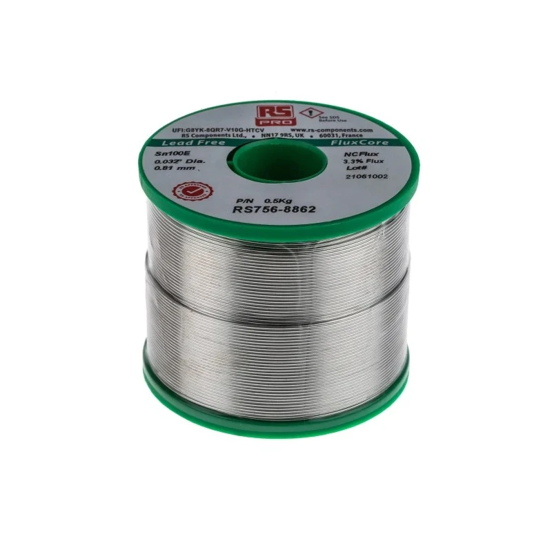 RS PRO Lead Free Solder Wire 0.81 mm Diameter, 228 °C Melting Point 756-8862