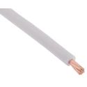 RS PRO White 1 mm² Hook Up Wire, 17 AWG, 32 x 0.2 mm Strands, 100 m Length, Cross-Linked Low Smoke Insulation 763-7606