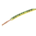 RS PRO Green Yellow 0.75 mm² 18 AWG 24x0.2 mm Core Strands 100 m Cross-Linked Low Smoke Hook Up Wire 763-7586