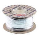 RS PRO Black 1.5 mm² Hook Up Wire, 15 AWG, 30x0.25 mm core strands, 100 m length, Zero Halogen, 750 V, Copper 763-7618
