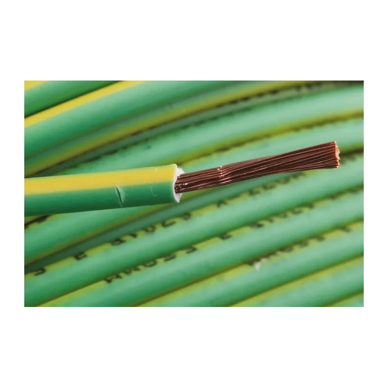 RS PRO 2.5 mm² Yellow Green Hook Up Wire, 13 AWG, 50/0.25 mm Strands, 100 m, Cross-Linked Low Smoke 763-7643