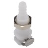 Colder Products Hose Connector 6.35 mm ID, Natural White Acetal Body, Male Connection, 8.3 Bar PMC16-04