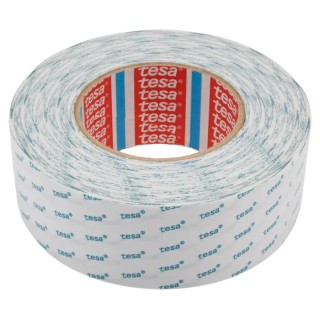 Tesa Translucent Double Sided Tape 50mm x 50m, Acrylic Adhesive, Non-Woven Backing, 8.1N/cm Adhesion, 9N/cm 04943-00008-04