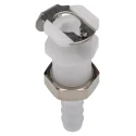 Colder Products Hose Connector 6.35 mm ID, Natural White Acetal Body, Male Connection, 8.3 Bar PMC16-04