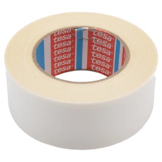 Tesa Double Sided Plastic Tape, Fabric Reinforced Polypropylene Backing, Adhesion 6.6N/cm, Tensile Strength 51960-00002-00