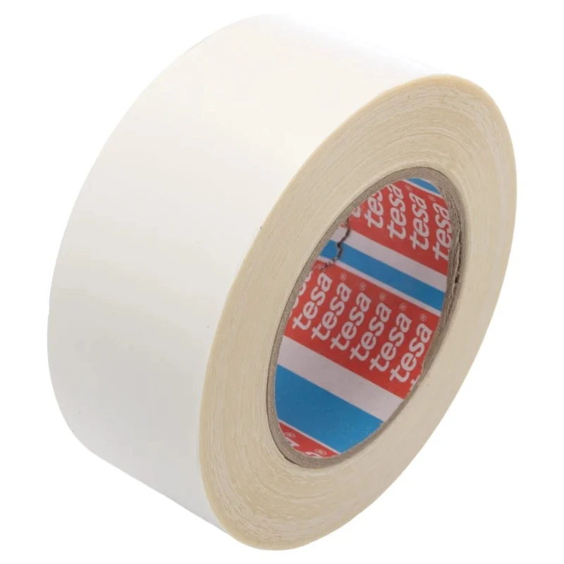 Tesa Double Sided Plastic Tape, Fabric Reinforced Polypropylene Backing, Adhesion 6.6N/cm, Tensile Strength 51960-00002-00