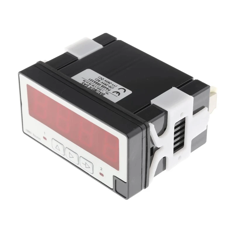 Baumer Digital Panel Multifunction Meter for Temperature, Resistance, Current, Voltage, LED Display, 45 mm x 93 mm PA408
