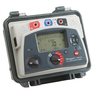 Megger Insulation Tester, 250 V Min, 5 kV Max, 10 TΩ, CAT IV 600V, Lithium-ion Battery, Model MIT515