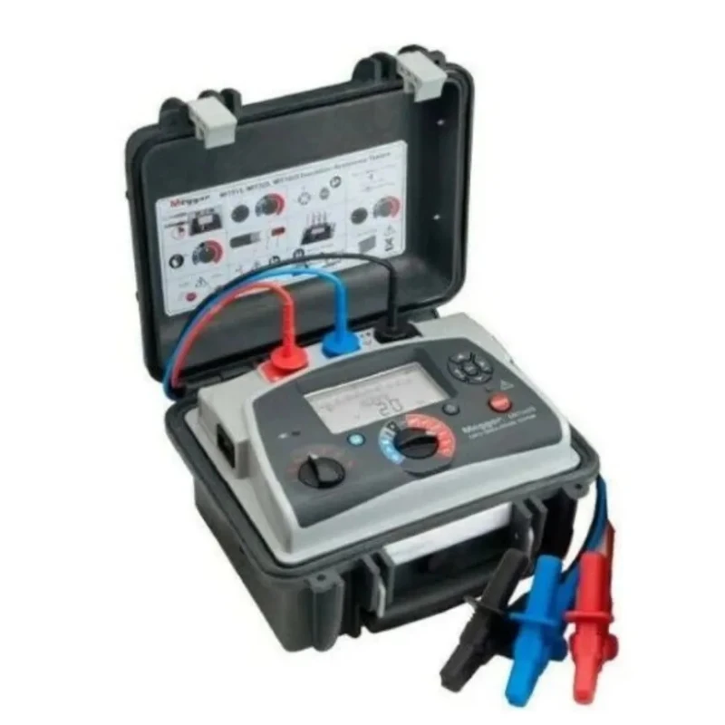 Megger Insulation Tester, 250 V Min, 5 kV Max, 10 TΩ, CAT IV 600V, Lithium-ion Battery, Model MIT515