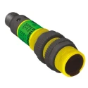 Banner Diffuse Photoelectric Sensor Barrel Detection Range 0 to 100 mm PNP Output IP69K S18SP6FF100Q