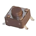 APEM Brown Tactile Switch Stem 5 mm SPST 50mA 12 V dc Surface DTSM62NV