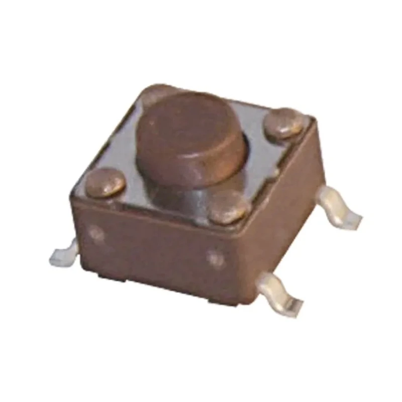 APEM Brown Tactile Switch Stem 5 mm SPST 50mA 12 V dc Surface DTSM62NV