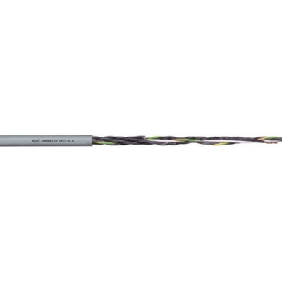 Igus chainflex CF77.UL.D Control Cable 4 Cores 0.25mm² 24 AWG Unscreened Armoured 25m Grey Thermoplastic CF77.UL.02.04.D