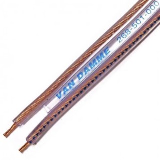 Van Damme 28 UP-LCOFC Hi-Fi Interconnect & Speaker Series 2 Core Audio Cable, Transparent Screened, 100m 268-501-000
