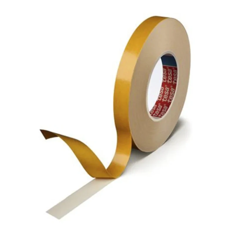Tesa White Double Sided PE Foam Tape 19mm Width x 25m Length, 1.05mm Thickness, Synthetic Rubber Adhesive 64958-00003-00