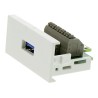 RS PRO Female 1 Gang USB A 3.0 Plastic Wall Faceplate 768-4318