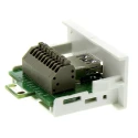 RS PRO Female 1 Gang USB A 3.0 Plastic Wall Faceplate 768-4318